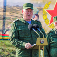 訓示するベラルーシのグレビッチ国防副大臣（Image：ロシア国防省）