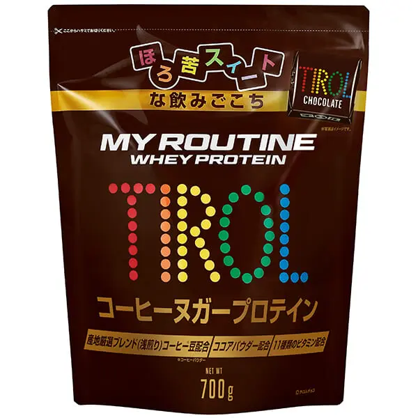 マイルーティーン　チロルチョコ　コーヒーヌガー風味プロテイン