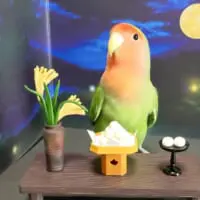 お月見りんごちゃん（クリッチさん提供）