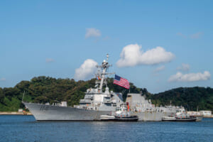 横須賀に到着した駆逐艦ラルフ・ジョンソン（画像：U.S.Navy）