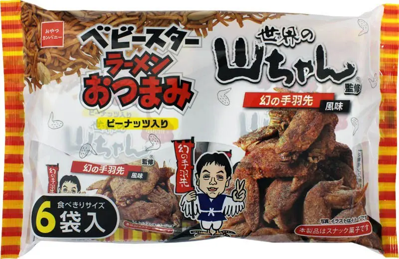 ベビースターラーメンおつまみ（世界の山ちゃん監修 幻の手羽先風味）6袋入