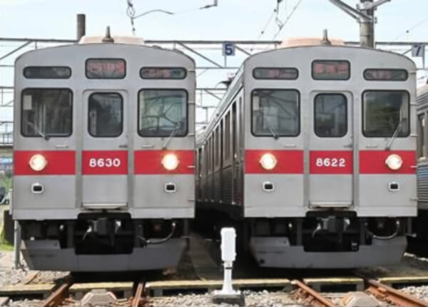 販売予定の8500系電車8630号・8622号