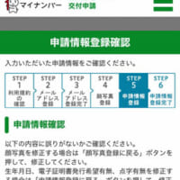 申請情報登録確認