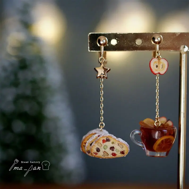 ima_pan シュトーレン＆ホットワインイヤリング