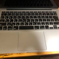 キーボードの間まではきれいに出来なかった模様