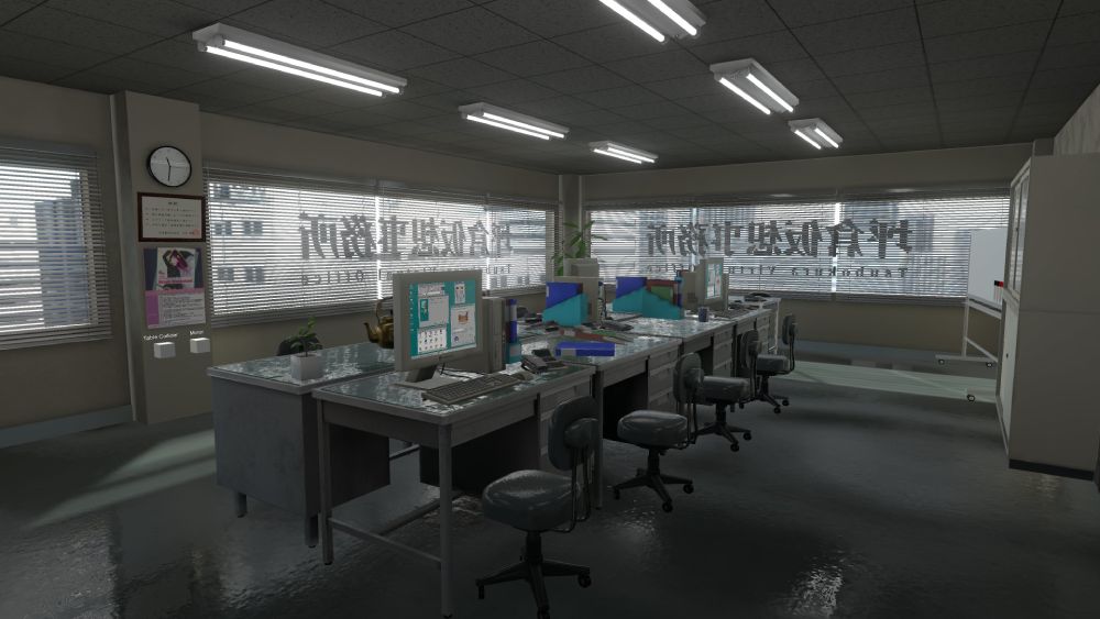 テレワークが普及し始めた2020年3月に作った「Japanese Office - 坪倉仮想事務所」。