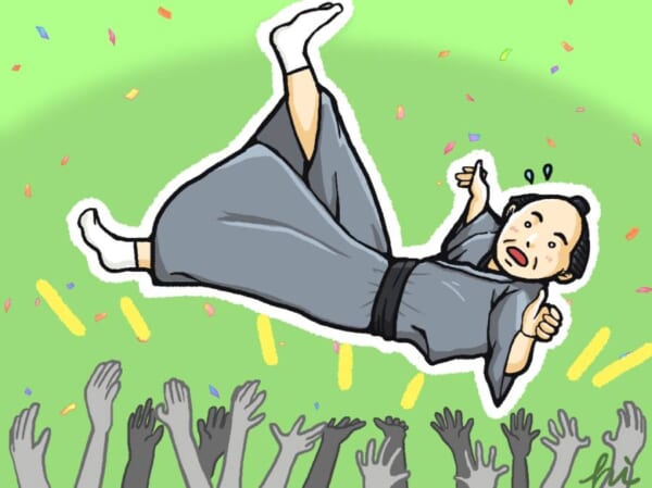 江戸時代の大掃除では仕上げに胴上げ？　不思議な風習の意味は