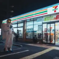 コンビニのアポロくん（宇宙飛行士の日常さん提供）