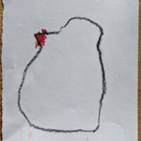 これぞ前衛芸術？3歳児が描いた文鳥の絵に7万いいね