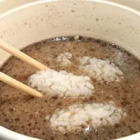 本気シャリを次々にスープにダーイブ！