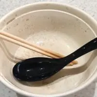 スープも飲み干し完食