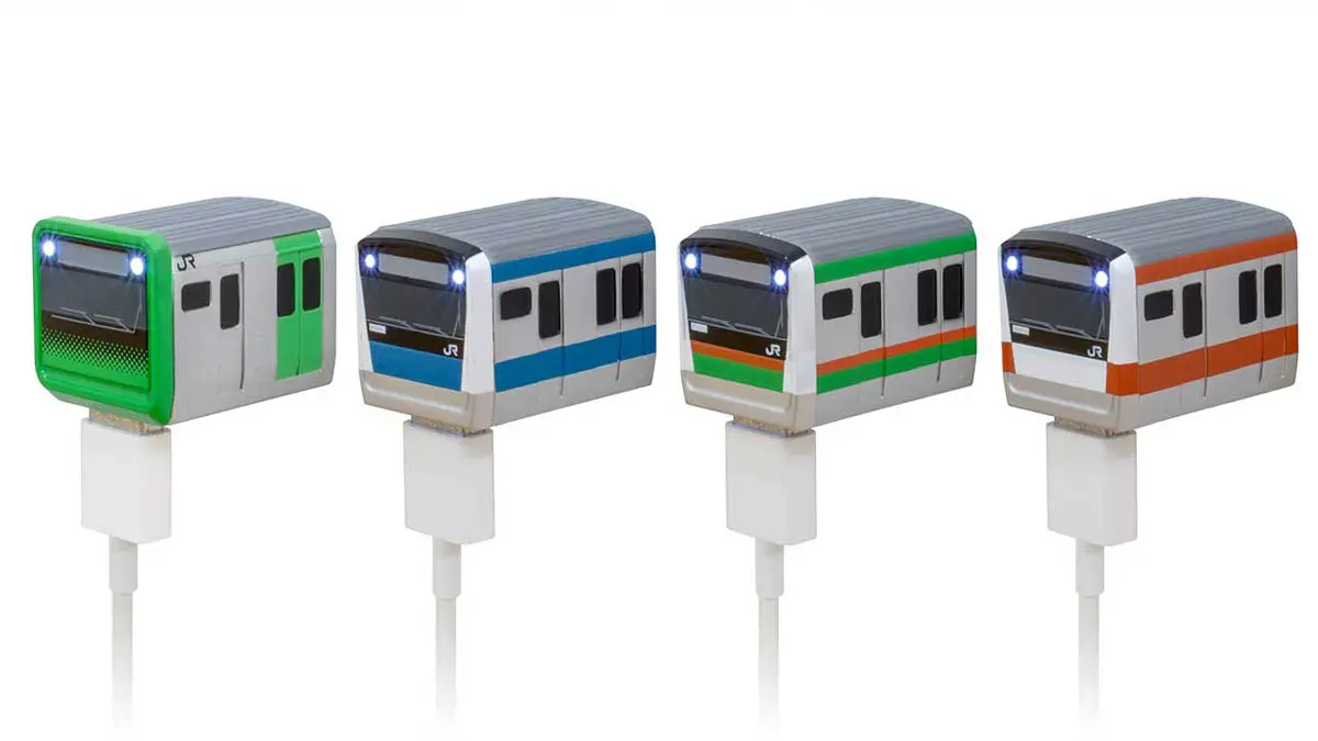 ファッション通販 安い 車両型USB AC充電器「スマ鉄」スマイルタンクがJR東日本4路線 鉄道模型