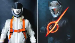 遊び方はユーザーにおまかせ　SFの世界観から生み出されたメカヘッド「J9とT7」。