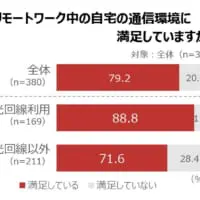 通信環境の満足度