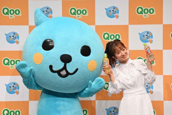 「Qoo」 メディア発表会に辻希美さんが登場　子育ての秘訣を披露