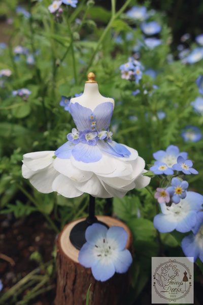 広がる青を花びらに映し……空色鮮やかな妖精のドレス