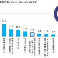 何かしらの熱中症対策を行っているアクティブシニアは96.0％