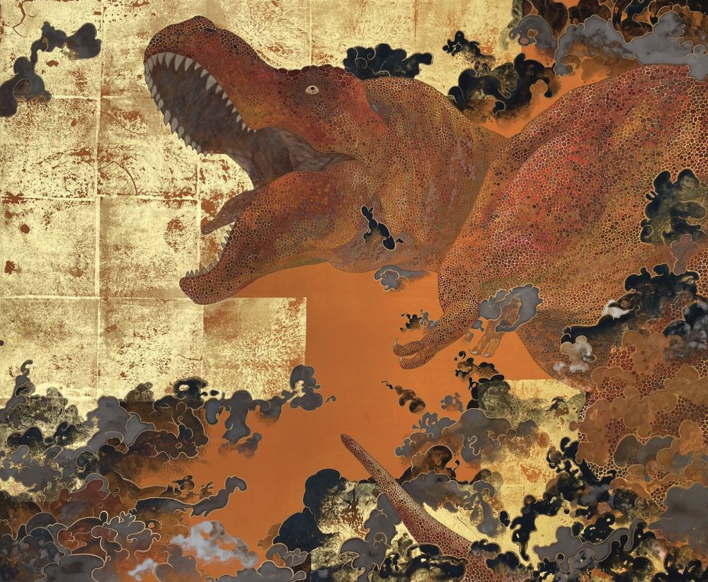 生命の浪漫を日本画に投影　恐竜画家・水島篤が伝える非日常空間