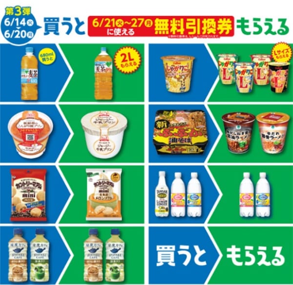 ファミマ「1個買うと、1個もらえる」キャンペーン第3弾開催