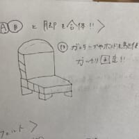 脚と座面を合体