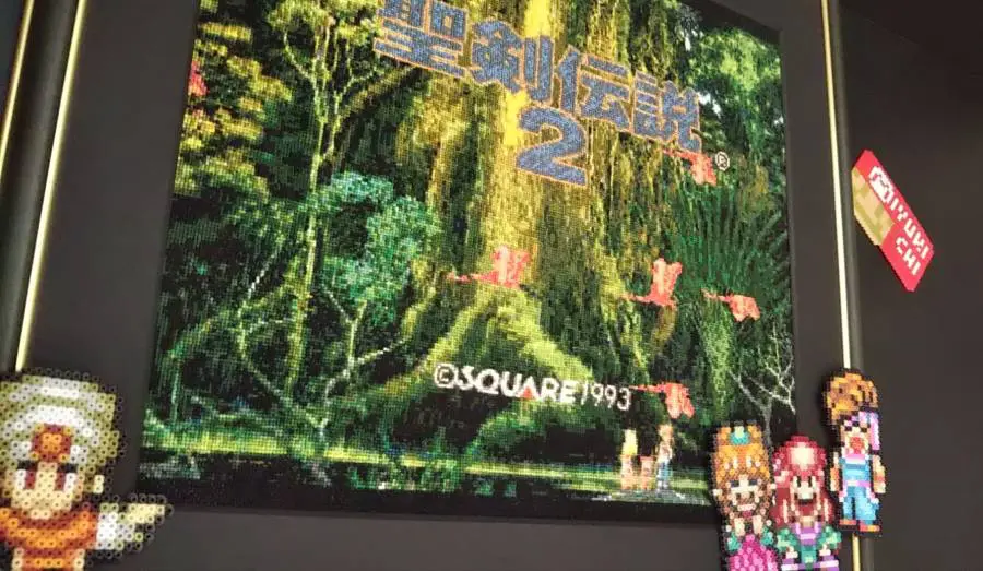 刺繍で「聖剣伝説2」のタイトル画面を再現 大作の完成に祝福の