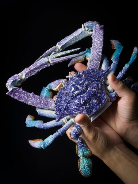 自在置物の陶芸家・岡村悠紀が「かに座の蟹」で新境地　表現したい題材への一歩