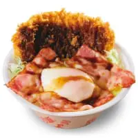 ベーコンエッグソースカツ丼弁当（税込745円）