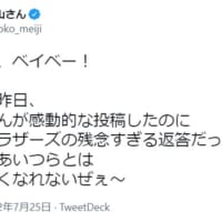 きの山さん7月25日のツイート