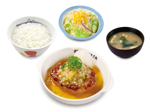 松屋が夏にピッタリの「ネギおろしハンバーグ定食」発売