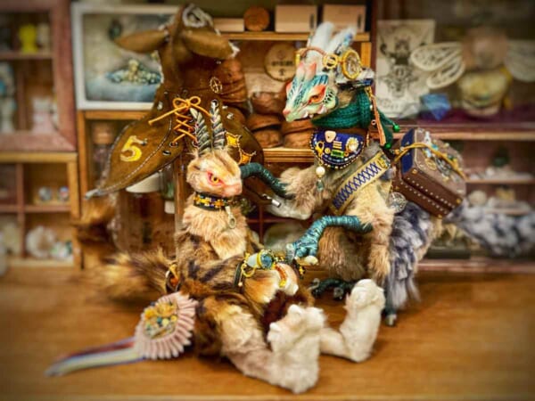 もるさんの幻獣たち（もるひめ屋さん提供）