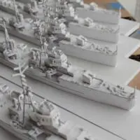 並んだ1／400日振型海防艦（シェイルT.Kさん提供）