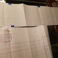 駆逐艦菊月の設計図（シェイルT.Kさん提供）