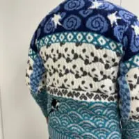 最も苦心したというパンダの図柄。総勢66頭もが生息しています。