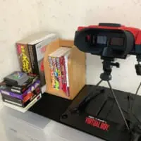 部屋に常設されることになったバーチャルボーイ