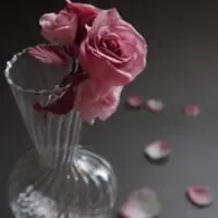布花の作品（ひねこさん提供）