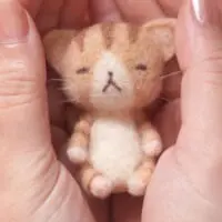 オリジナルキャラクター「のほほんネコさん」のマスコット（ひねこさん提供）