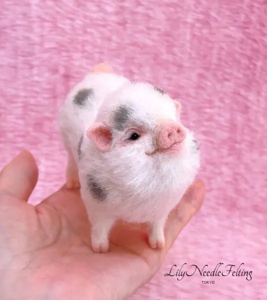 ✿mika様用✿羊毛フエルト✿ミニ額縁ふぅ✿ブタのお母さん✿ ✿mika様用✿羊毛フエルト✿ミニ額縁ふぅ✿ブタのお母さん✿ - メルカリ