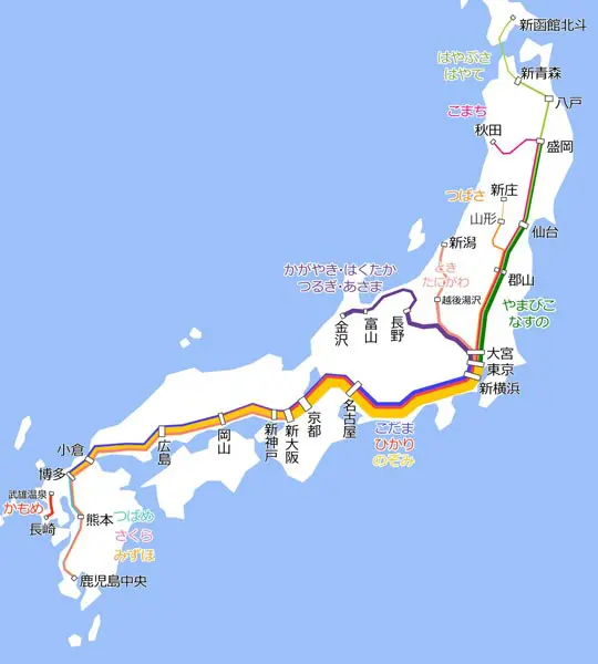 新幹線の運転本数を可視化した地図が話題 東京〜新大阪の多さが一目瞭然 | おたくま経済新聞