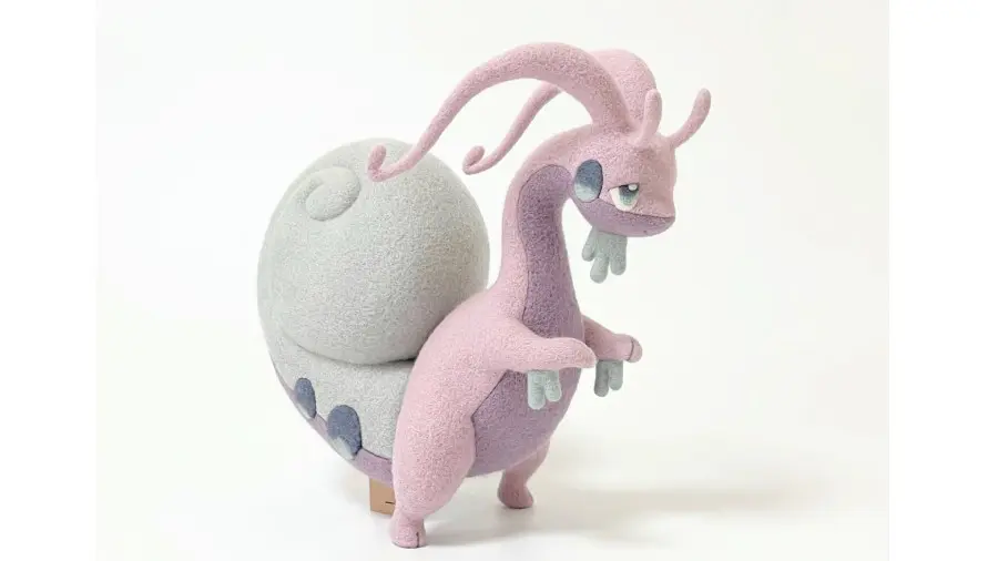 羊毛フェルトで作るヒスイヌメルゴン なんと殻の中で眠る形態まで再現