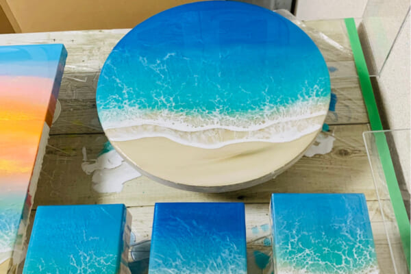 JUN_RESIN_ART_工房_ZABOONさん提供：海アート