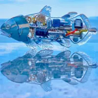 みぃさん許諾：新械生物の魚モチーフ