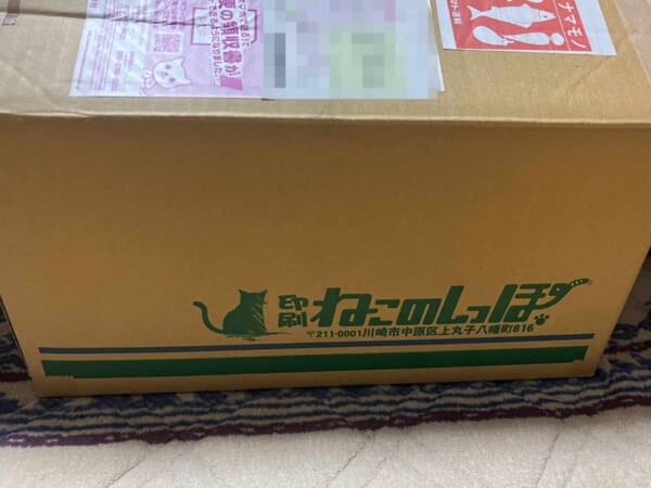 実家から同人誌の箱で送られてきた大根（斎藤かよこさん提供）
