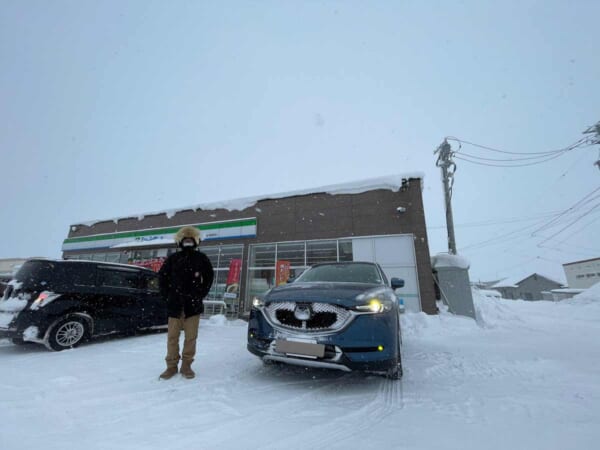 自宅から58km離れた「最寄りの」ファミリーマートに着いたぎっくさん（ぎっくさん提供）