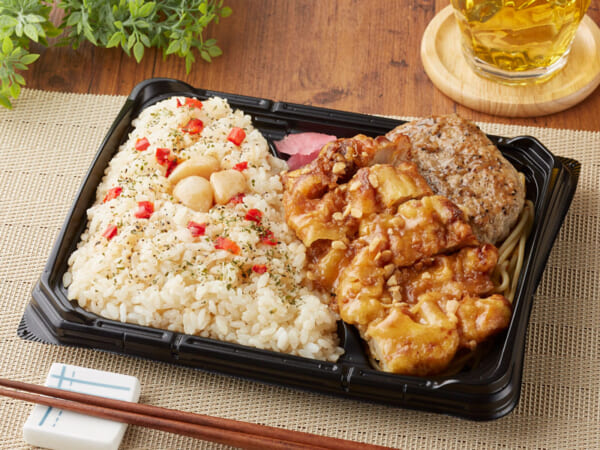 ずっしり！やみつきガーリック弁当