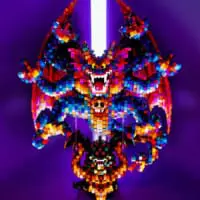 レゴブロックでドラクエ2「破壊神シドー」召喚　邪神の像まで再現