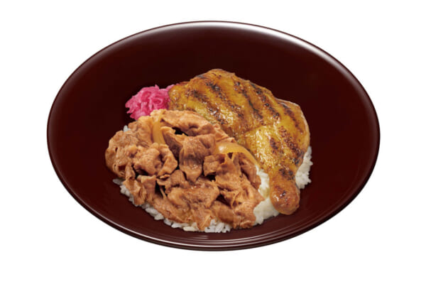 炭火焼きほろほろチキン牛丼‗02