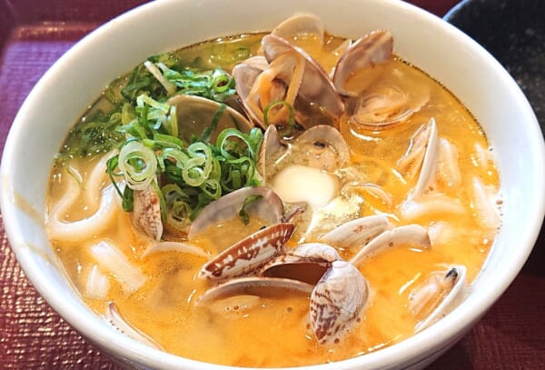 なか卯で「あさりバターうどん」を満喫