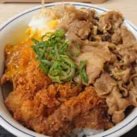 5年ぶりに帰ってきた！かつや「牛すき焼きとチキンカツの合い盛り」販売