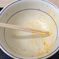 気づけば、どんぶりはカラに……。ごちそうさまでした！
