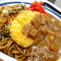 焼きそばとカレー